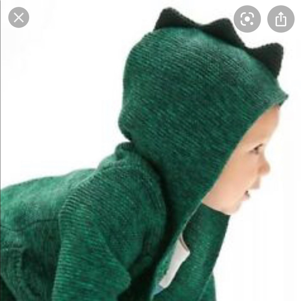 Dinosaur hooded cardigan